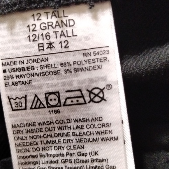 Tall Size 12 Gap High Rise baby Boot cut Tall trouser pants - Picture 15 of 16